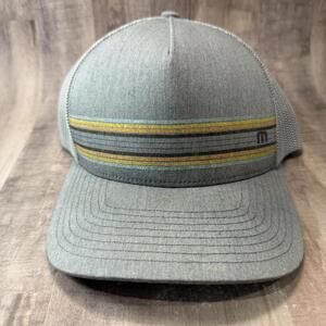 Travis Mathew Hana Highway Trucker Hat Mesh Snapback FlexFit 110 Heather Gray